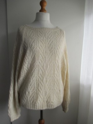 Herd Knitwear Wyre Pullover in Ecru, Größe L