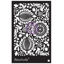 Finnabair Stencil 6"X9"-Folk Florals - PSTEN6X9-69752