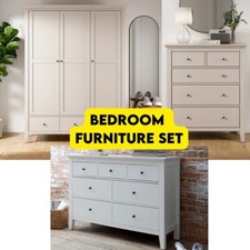 Dunelm Lynton 3 Piece Bedrrom Furniture; Wardrobe, 5 and 7 Chest of Drawers