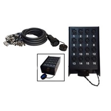 CBI Drop 16 Channel Pro Drop Snake 50ft XLR Stage Box w/Disconnects