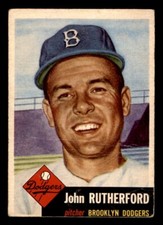 1953 Topps Baseball #137 John Rutherford PR *h1