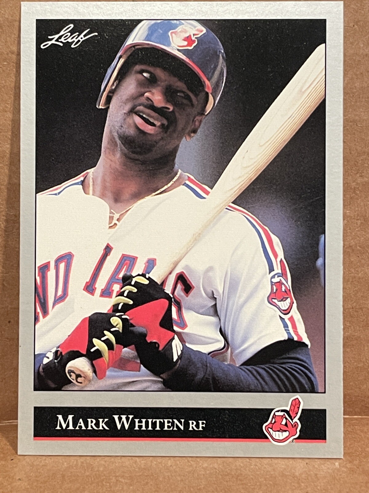 🔥 1992 Leaf Baseball Trading Card PREVIEW Mark Whiten Cleveland Indians  ⚾🔥 | eBay