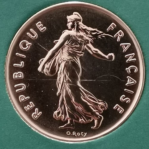 5 FRANCS SEMEUSE 1988 BU FRANCE 95576 Ex. / UNC ISSUE DU COFFRET - Picture 2 of 2