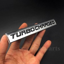 Metal Chrome Turbocharged Emblems Car Rear Trunk Badge Sticker Decal Diesel