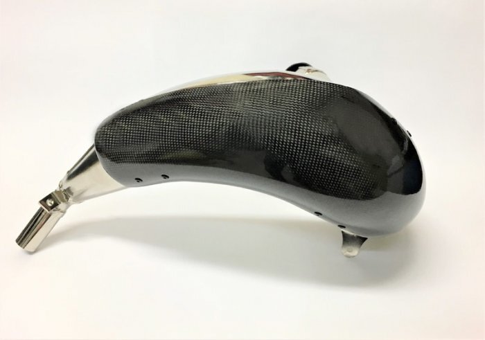 Cache résonateur carbone PROMX anti-choc pour échappement KTM EXC 250 TPI 2020