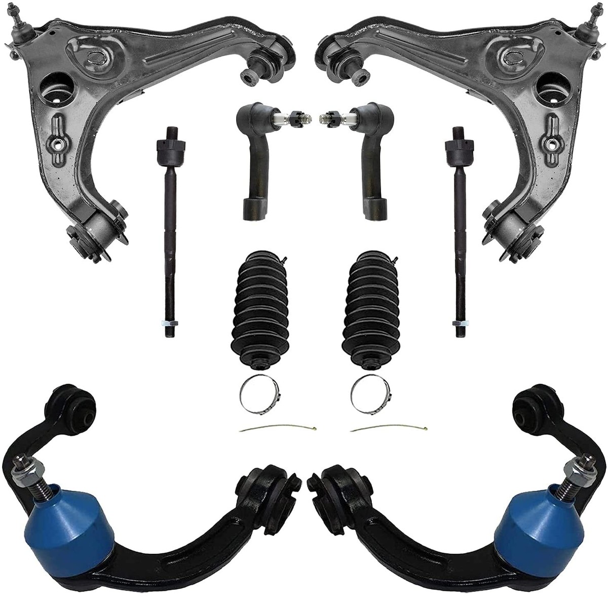 Forged Upper Lower Control Arms 8-Piece Front Control Arms &amp; Tie