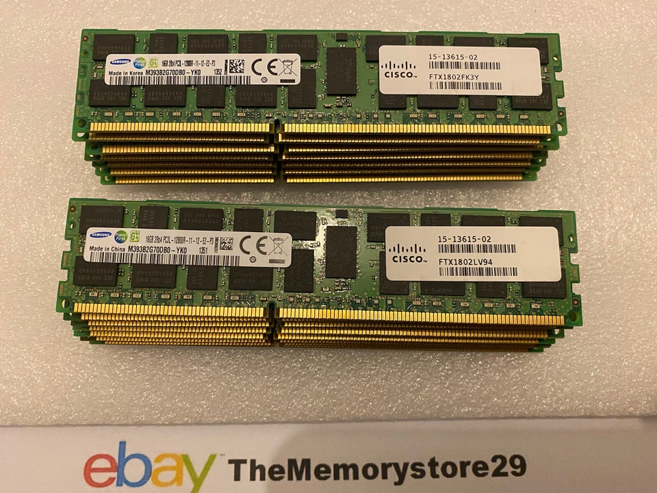 128GB 8 X 16GB Dell Power Edge R620 Server Memory DDR3 PC3-12800 Registered - Image 4 of 4