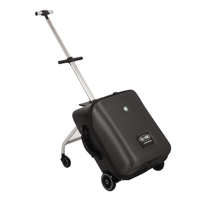 Kids Ride On Suitcase Trolley Carry On Luggage Baby Sitting On Trolley Tavel Bag - image 4 of 4