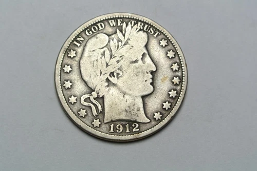 1912-D Barber Half Dollar, VG/Fine Condition - C6862