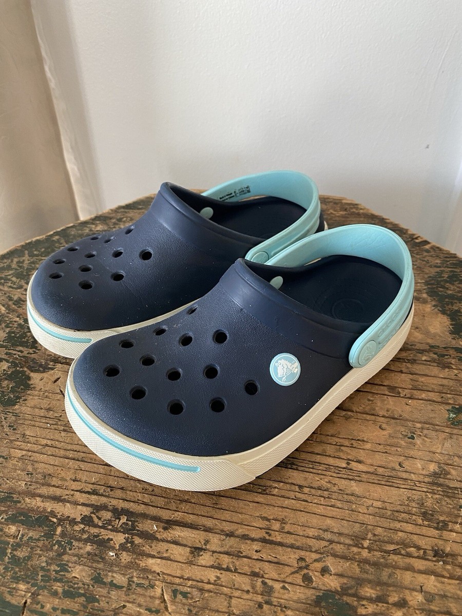 ◆CROCS◆ 3500 clog navy Crocs Crocband Unisex Clog Shoes Navy Red White Blue M-10 W