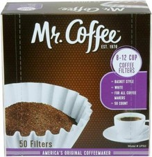 Mr. Coffee Basket Coffee Filters, 8-12 Cup, W...