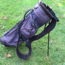 Mizuno Lightweight Double Strap Backpack Golf Bag - Black Navy Stand 5 Way