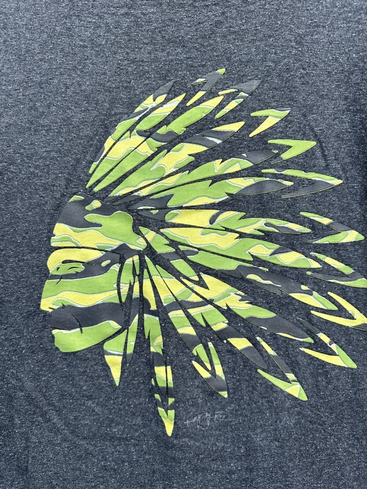 Camiseta gris Ring Of Fire para hombre nativa india manga corta cuello redondo talla XL Foto 4 de 4