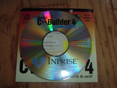 Borland C++ Builder 4 Professional ! original disk with Authorization ...