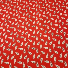 Off To The Farm BTY Gill Eggleston P&B Textiles Milk Bottles Red