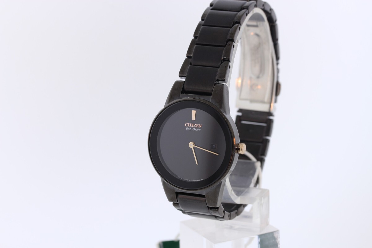 Ladies Citizen GA1055-57F Eco-Drive Axiom Black Stainless Steel