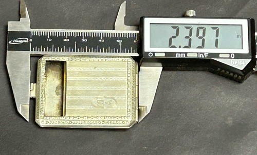 Vintage Brun-Mill Silver Match Case - Picture 16 of 17