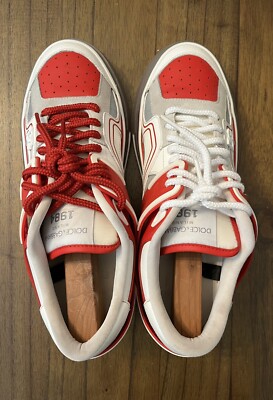 Size 44 - Dolce & Gabbana Custom 2.0 Sneakers White/Red For