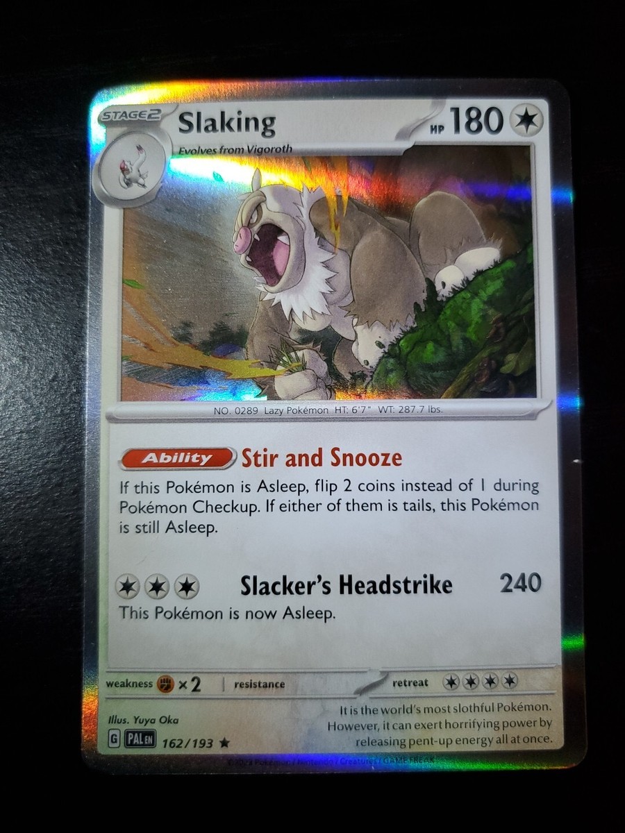 Pokmon Paldea Evolved Slaking Holo Rare Card 162/193 NM | eBay Pokmon Paldea Evolved Slaking Holo Rare Card 162/193 NM | eBay