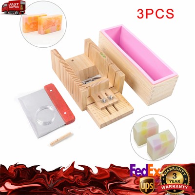 Pro Soap Making Supplies Kit 3 pcs Set Soap Tools Cakes Mold Handmade DIY NEW