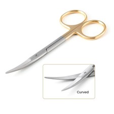 Dental Stainless Steel Scissors Straightcurved Tip Surgical Dissecting Tissues Dental Stainless Steel Scissors Straightcurved Tip Surgical Dissecting Tissues