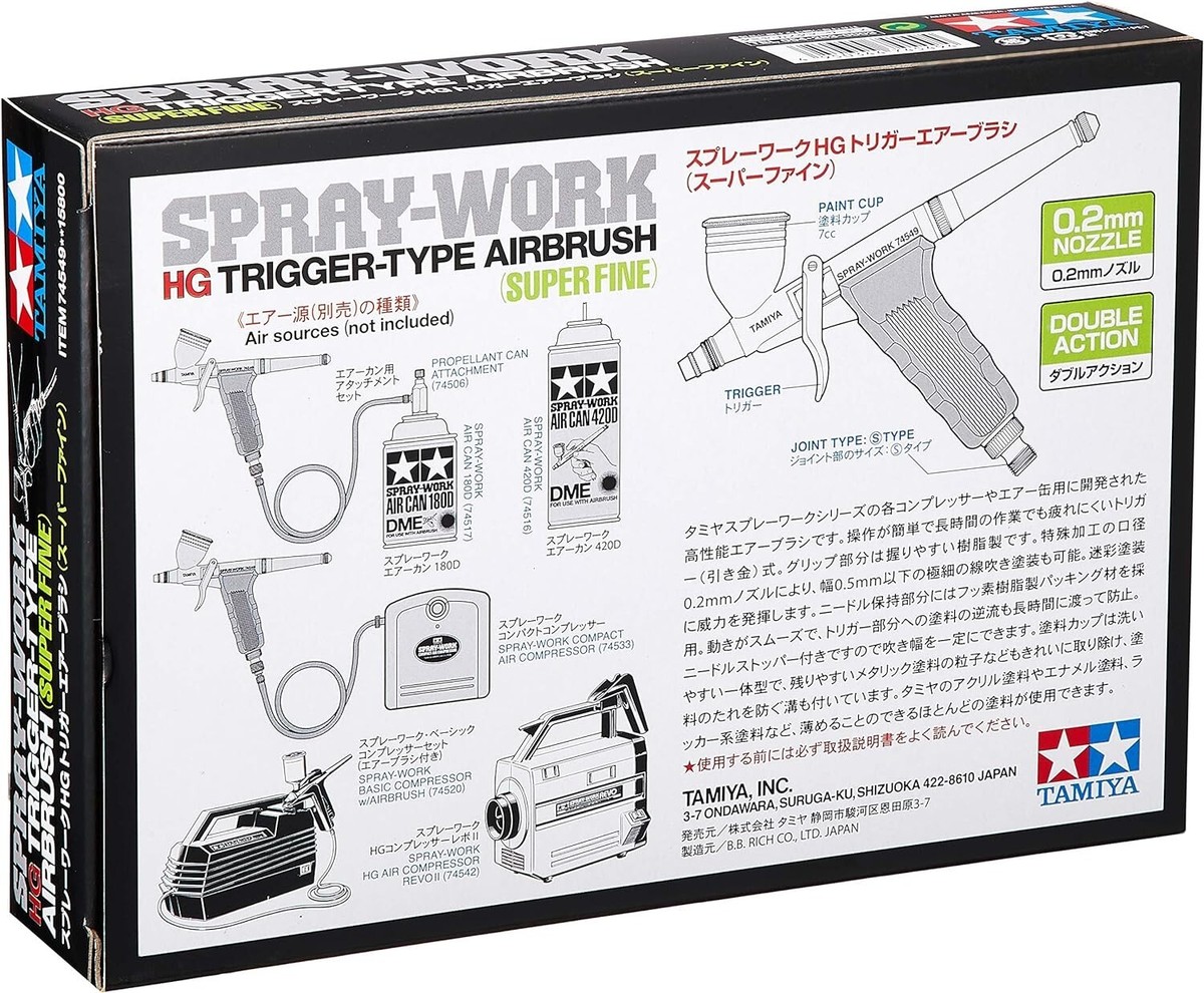 Tamiya No.49 Spray Work HG Trigger Air Brush Super Fine 74549 | eBay
