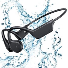 Bone Conduction Headphones, IPX8 Waterproof w/ Built-in MP3 Player  32G Memory