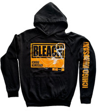 Kurosaki Ichigo Bleach Hoodie Unisex Anime Sweatshirt Pullover MEDIUM NWOT