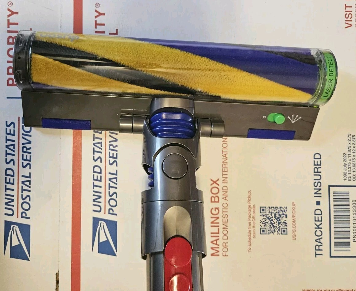 【美品】ダイソン v12 Laser Slim ヘッド486047-02-4 Dyson V12 Detect Laser Slim Fluffy Cleaner Head (Brush