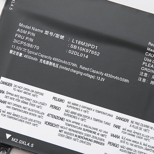 Batterie L18M3PD1 pour Lenovo ThinkPad T490s T495s série T14s L18C3PD1 L18L3PD1 - Photo 6/7
