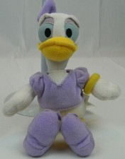 Daisy Duck Purple Shirt Bean Bag Plush Approximately 9  Inches Just Play