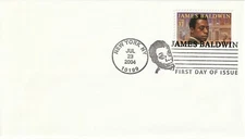 US, first day cover, FDC, #3871, James Baldwin, 2004