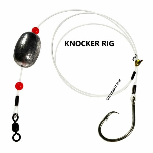 COBIA Live Cut Bait Fishing Rigs 6/0 Mustad Circle Hook 50 LB Leader 2