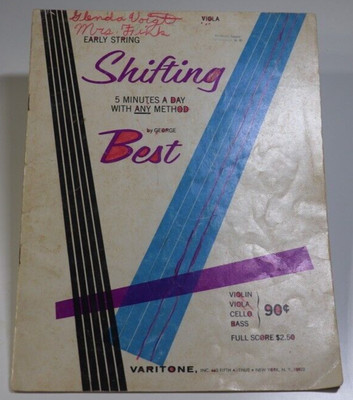 Early String Shifting 5 Minutes A Day With Any Method, Viola, George Best, 1959