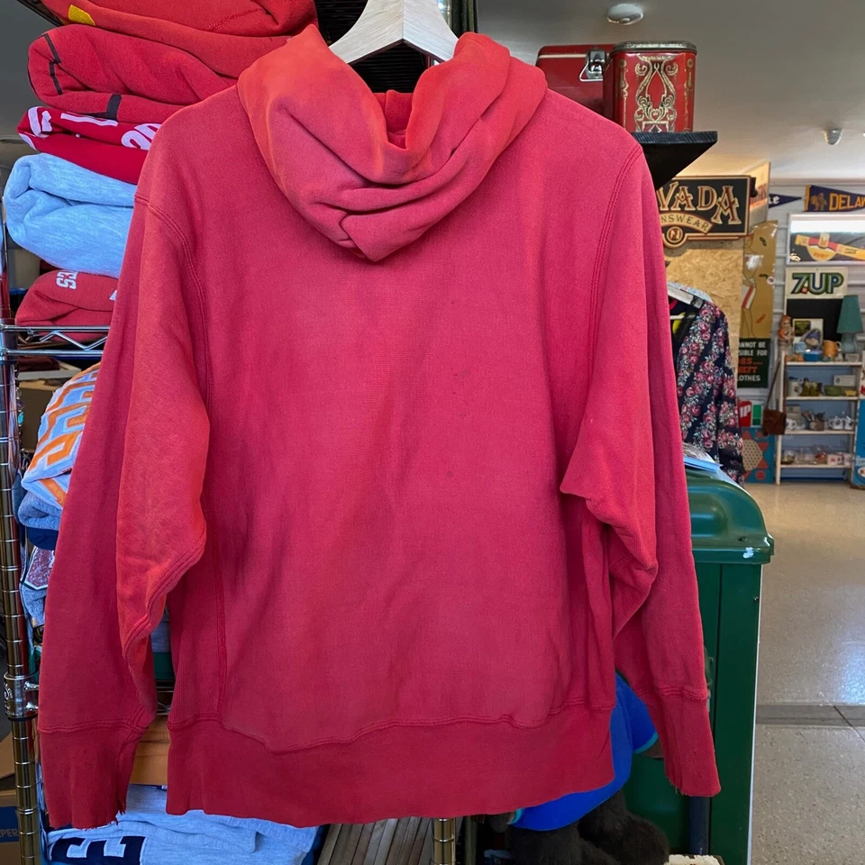 80s Vintage WISCONSIN BADGERS Hoodie Champion Reverse Weave Football Sweatshirt Foto 4 de 4