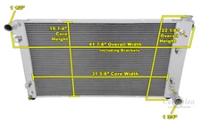 3 Row Kool Champion Radiator for 1994 95 96 97 98 99 00 01 2002 Dodge Ram 3500