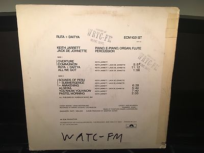 KEITH JARRETT - Ruta and Daitya ~ECM 1021 Recorded: 1973 w/Jack