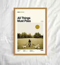 All Things Must Pass Music Poster, George Harrison Poster No Frame, Movie Poster