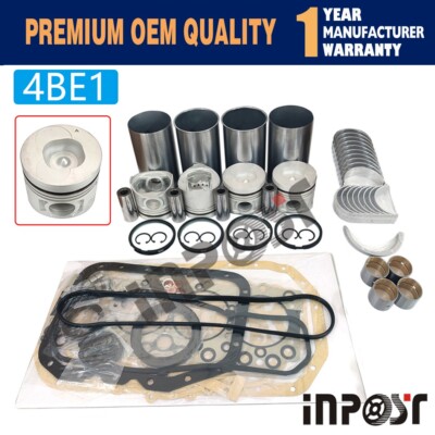 4BE1 Overhaul Rebuild Kit for 4BE1 Isuzu NKR NPR ELF35 Turck Hitachi Sumitomo