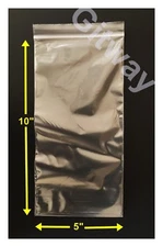 5" x 10" Reclosable Resealable Zip Top Lock Clear Plastic 5x10" Bags 2 MIL