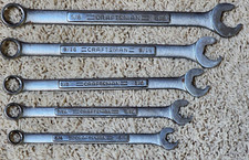 Craftsman V Series Quick Wrench Combination Wrench Set Of 5 Pieces Usa
