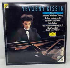 Yevgeny Kissin Plays Schubert Brahms Bach Liszt Gluck Laserdisc 4400722951 LD
