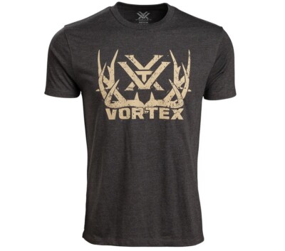 Vortex Optics Full-Tine Short Sleeve T-Shirt Mens M/L/XL/2X/3X Charcoal Heather