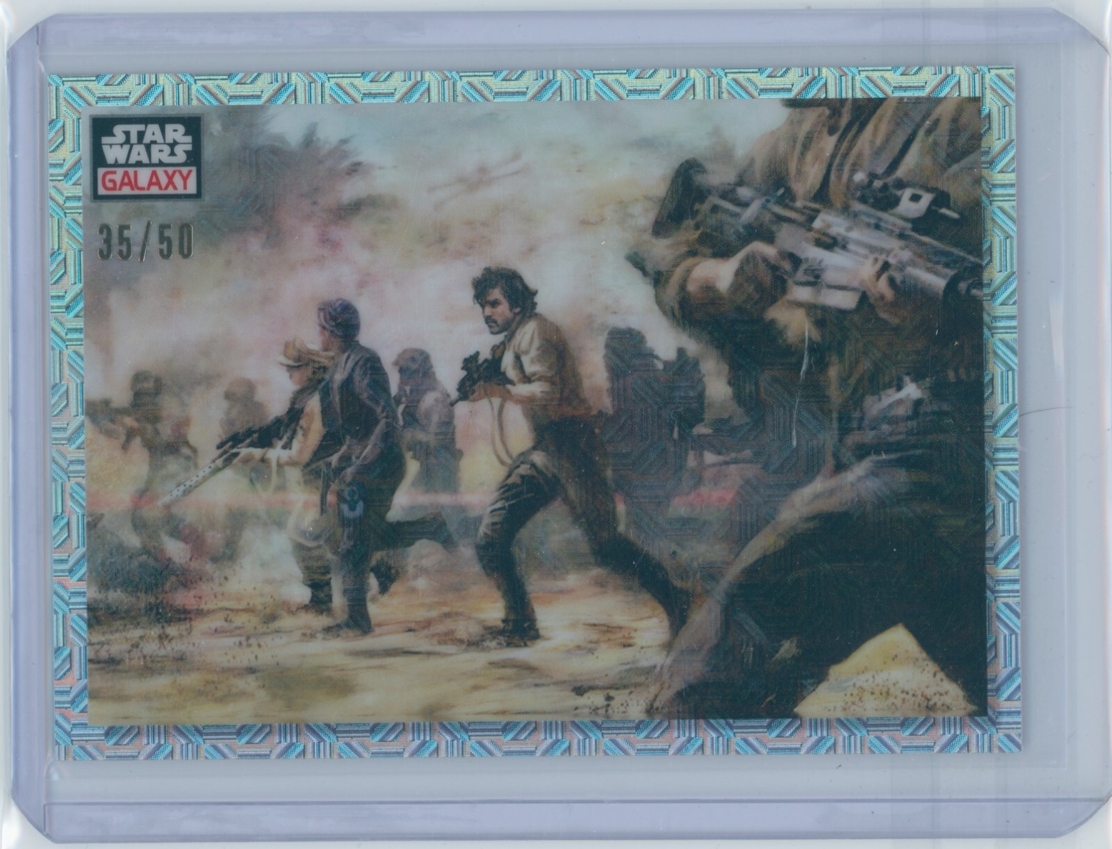 2023 Storming Rebels Topps Chrome Star Wars Galaxy Mojo Refractor 35/50 #95