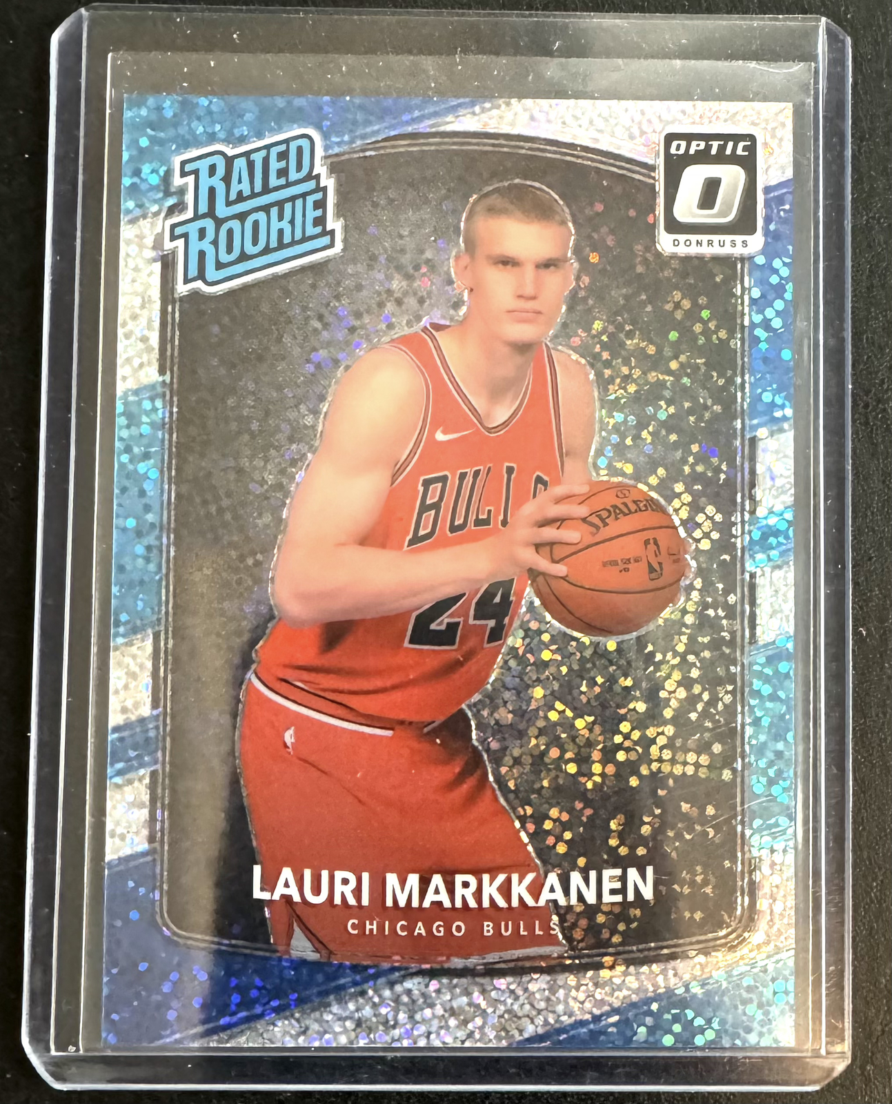 Lauri Markkanen 2017-18 Panini Optic White Sparkle RC #159 SSP