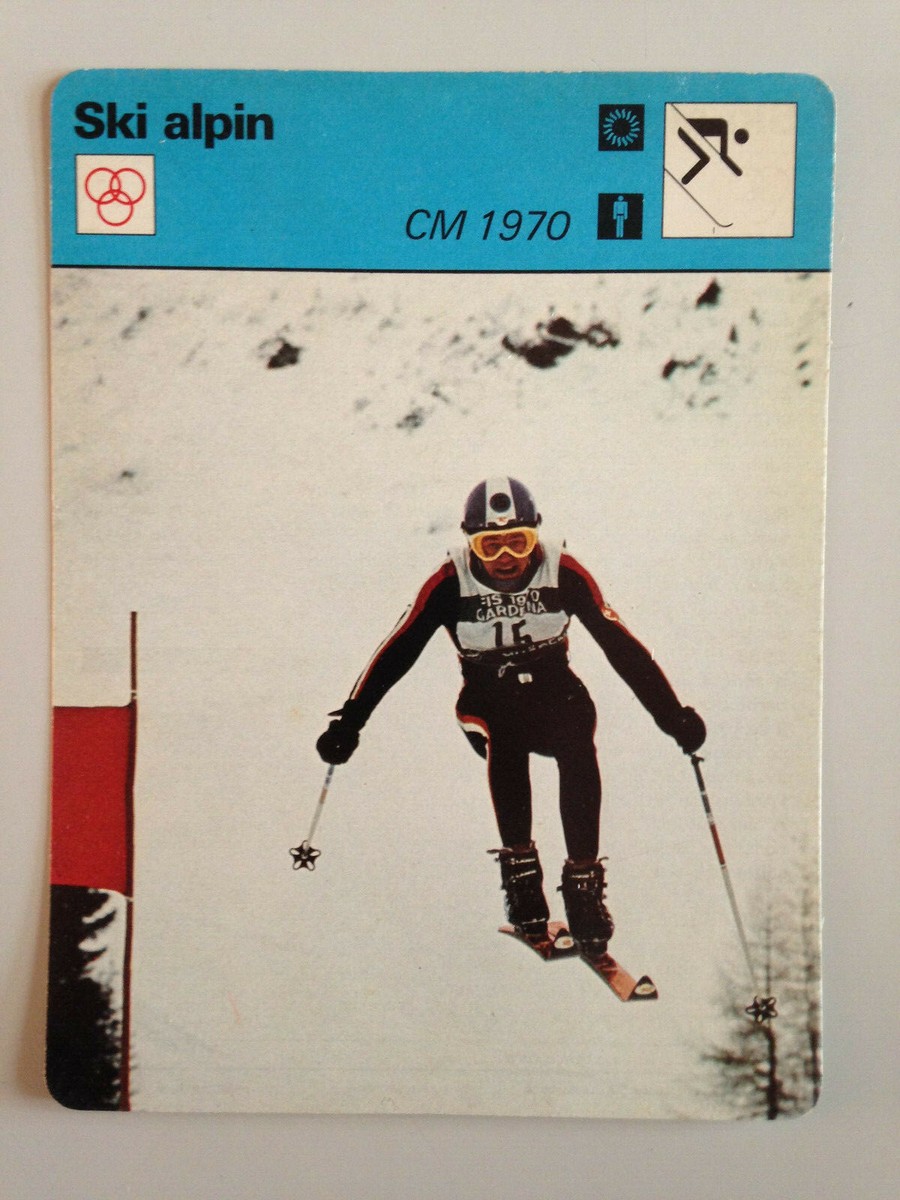 CARTE EDITIONS RENCONTRE 1978 / SKI ALPIN - PIERO GROS