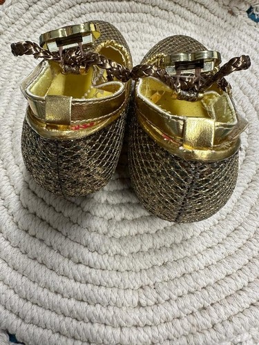 Disney Shoes Girls 7/8 Gold Princess Elena Of Avalor Dress Up Costume Sandals - Picture 5 of 7