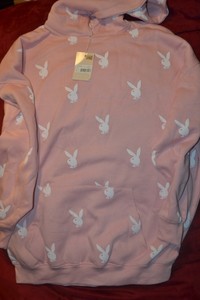 PLAYBOY BUNNY Missguided Logo Bunny Hoodie Sweatshirt Oversized Dress Fleece 14 | eBay