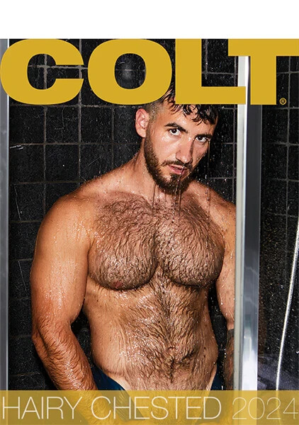 COLT  STUDIOS  2024 HAIRY CHESTED  CALENDAR  NEW/SEALED