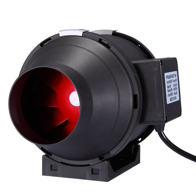 6" Inch Inline Duct Plastic Booster Fan Ventilation Air Blower 395cfm